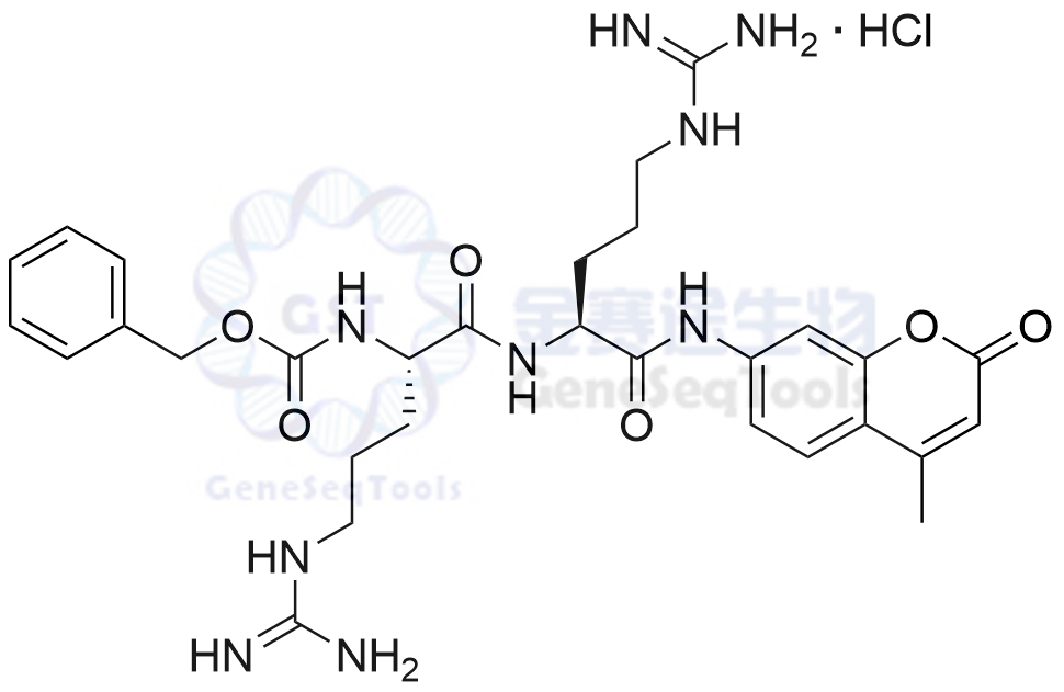 Z-Arg-Arg-AMC 136132-67-7结构式